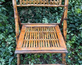 MCM Bamboo Folding Chair 