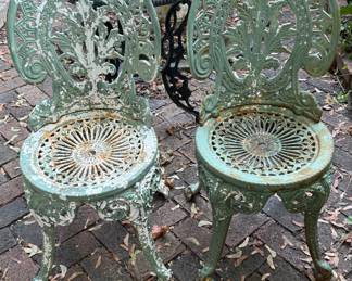 Victorian Cast Iron Chairs 
