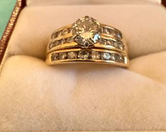 14 karat Gold Wedding Set
