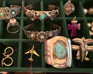 Many Sterling Silver Artist Signed Pieces 