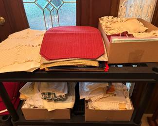 Vintage table linens