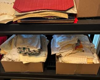 Vintage table linens