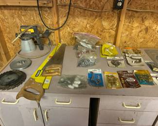 Variety of wood working tools and hardware
