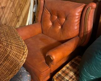 Vintage leather arm chair