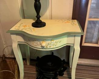 Set of painted console tables