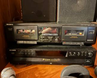 Vintage Sony Cassette player and CD changer