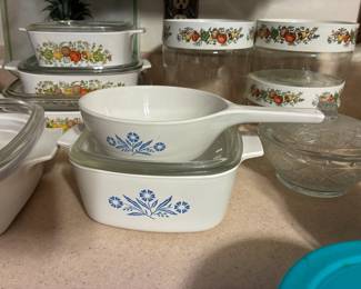 Vintage Corningware Blue Cornflower dishes