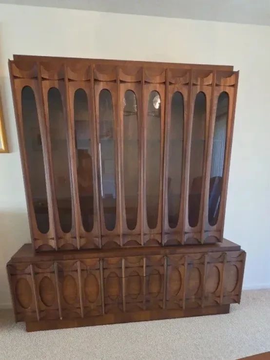  01 Brutalist MCM Credenza and Hutch