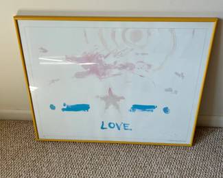 Ramon Santiago Estate Embossed Love Framed Poster
