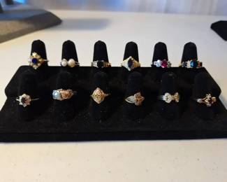 Ring Variety Number 3 Including 3 Black Hills Gold Rings