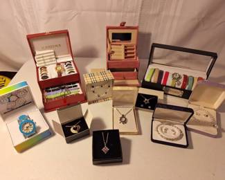 New In Box Number 5 Watches, Bracelets, Necklaces, Earrings And Case