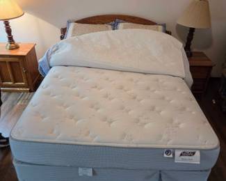 Queen Bed, End Table, And Dresser
