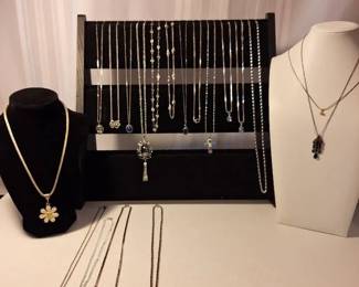 Silvery Necklaces 