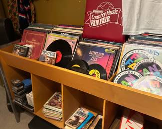 Mid Century Gaylord Record stand and All kinds of records!