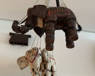 Wooden Elephant Marionettes