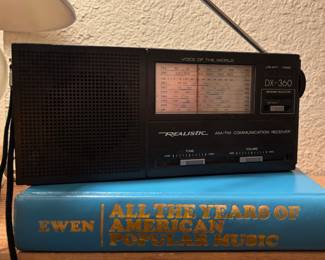 Realistic Shortwave Portable Radio DX-360, All the Years of American Popular Music by David Ewen