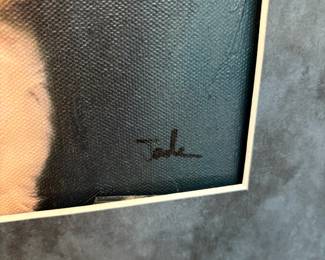 Framed & Matted Framed Shih Tzu Portrait Painting – Signed Jade