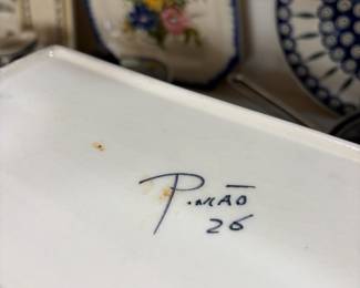 P. Amano Floral Painted Platters