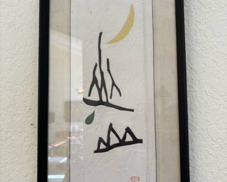 Japanese Woodblock Print "Poem 59-31" by Haku Maki