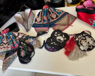 Chinese Lotus Shoes, Traditional Chinese Hats, Chinese Embroidered Purses