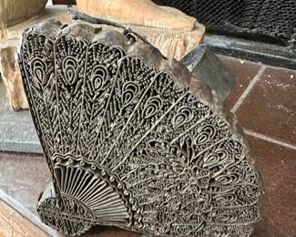 Fan Shape Textile Stamp
