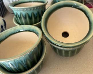 Set of 8 Matching Mini Planters