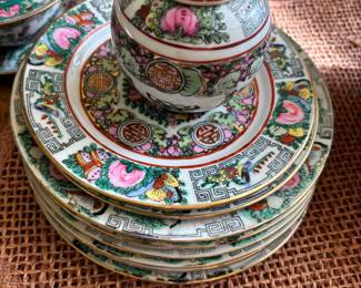 Chinese Porcelain Coffee & Dinnerware Set