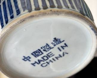 Chinese Blue & White Porcelain Wedding Teapot