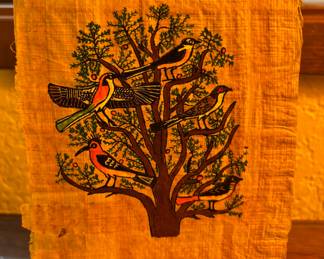 Autumn Landscape Original Hand Painted Screen by Artists - Matsuki Jimyosai and Sano Shunsen