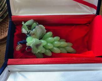 Chinese Stone Grape Cluster – Possibly Jade