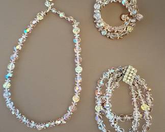 Vintage Crystal jewelry set 