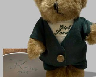 “Bearly a Scout” by Jane Kane
Bearable Art, inc
 1998 
Adult Girl Scout Uniform 
