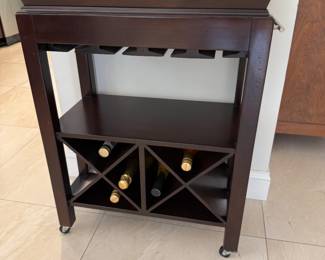 Bar cart
H: 32in
L: 25 in
W: 13in