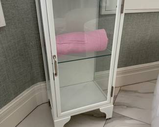 Bathroom cabinet
H: 37in
W: 13in
L: 17in