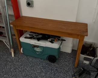 Small wooden table