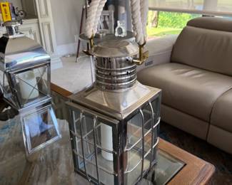 lantern chrome 17 x 9 inches