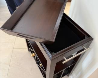 Bar cart
H: 32in
L: 25 in
W: 13in