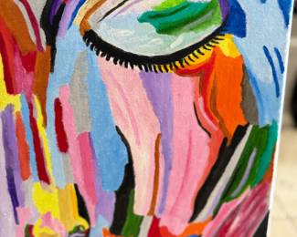 Original painting oil on canvas by Keith Rathbun 20 x 20 Wink $3,000