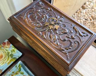 Decorative vintagewooden box
