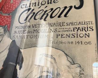 Clinique Cheron poster 
58in x40in
