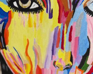 Original painting oil on canvas by Keith Rathbun 20 x 20 Wink $3,000