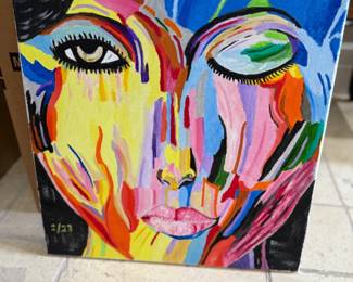 Original painting oil on canvas by Keith Rathbun 20 x 20 Wink $3,000