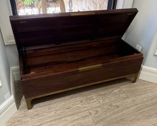Chest made in India opens up
H: 19in
W: 18in
L: 51in