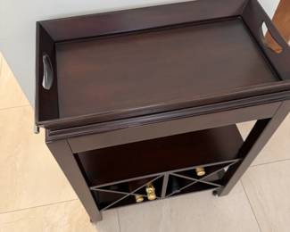 Bar cart
H: 32in
L: 25 in
W: 13in