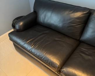 leather sleeper couch