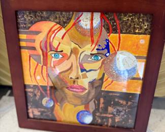 Facing the stars original art work by Keith Rathbun in a frame 14 x 14 price $3,000