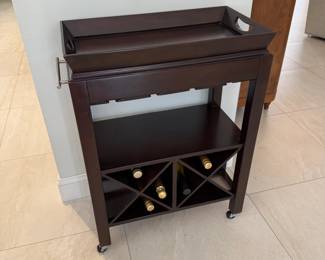 Bar cart
H: 32in
L: 25 in
W: 13in