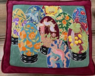 needle point pillow