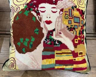 needlepoint pillow