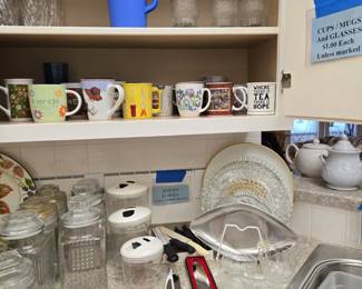 Drinkwar, Glass & Other Storage Containers; Cutlery; Serving Pieces; Mugs and much more